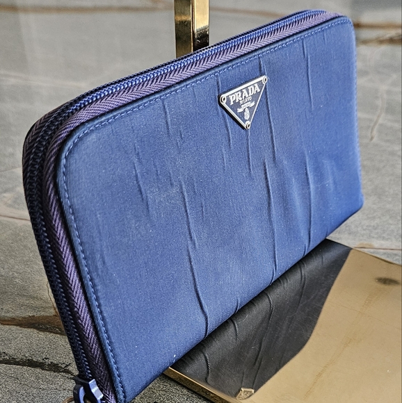 Prada Navy Nylon Wallet - Picture 1 of 11
